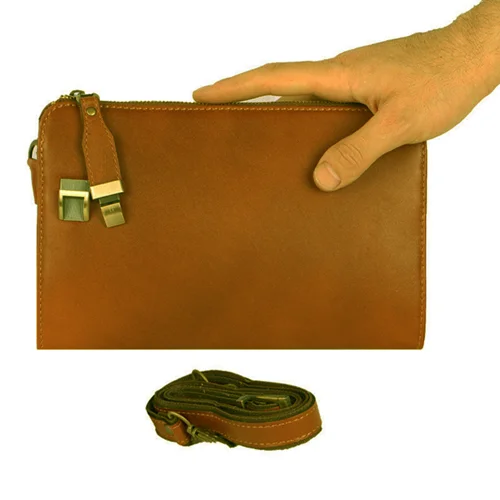 کیف رودوشی قفل دار چرم ما مدل N-10