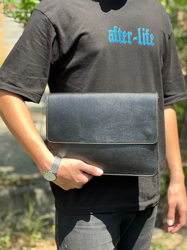 کیف دستی کلاستوری چرم طبیعی مدل M-143