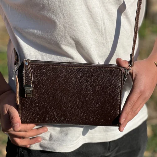 کیف رودوشی چرم طبیعی مدل k-5