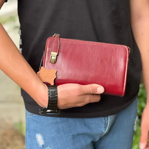 کیف پاسپورتی چرم طبیعی چرم ما مدل MA-151