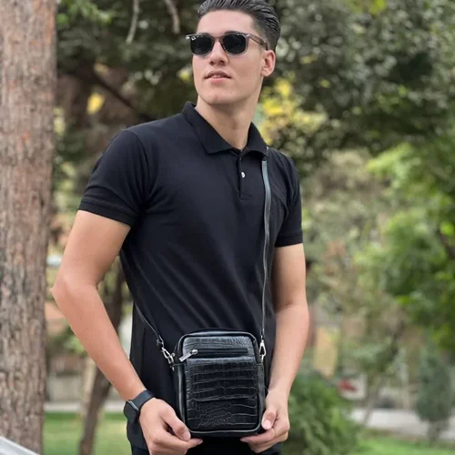 کیف رودوشی چرم طبیعی مدل M-143