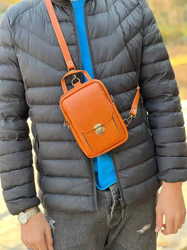 کیف بادی بگ چرم طبیعی مدلMA-146 K-8