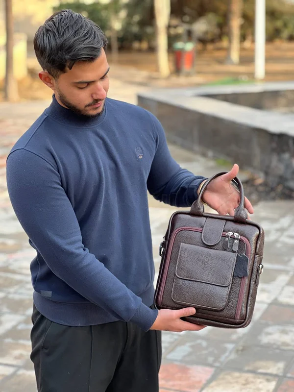 کیف اداری چرم طبیعی مدل ST-50